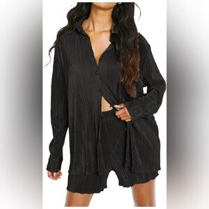 NUFIWI Women Y2K 2 Piece Shorts Set L NWOT